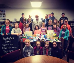 NMS Students Donate Supplies