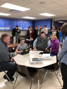 School Board Members touring MakerSpace